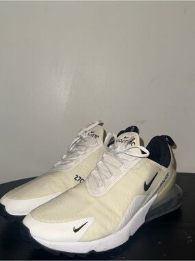 Nike Men's Air Max 270 Cream White with Black Accents